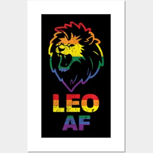 Lion Lgbt For August And July Birthday Posters and Art